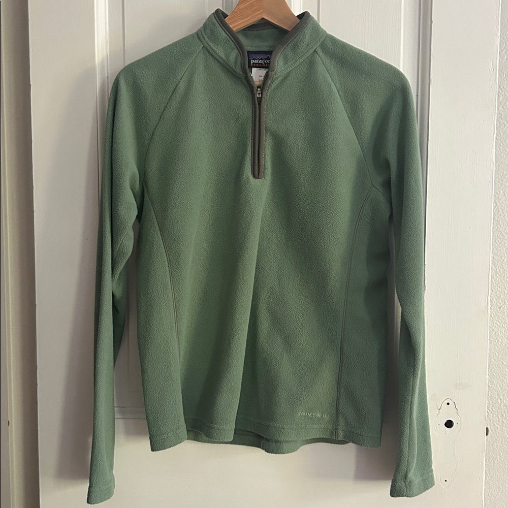 Patagonia Synchilla Quarter-Zip Fleece in Sage